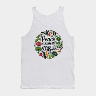 Funny Vegetarian Men Women Cool Veggie Tank Top